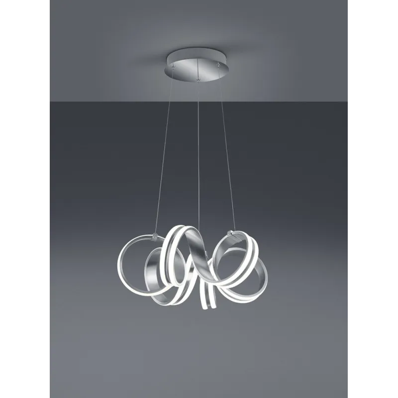 TRIO Suspension intérieur aluminium balayé CARRERA - Pas cher
