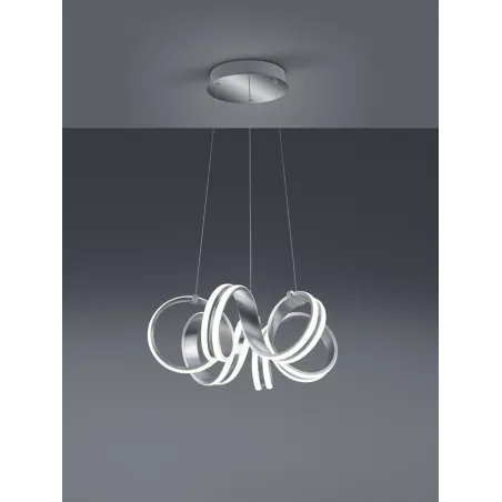TRIO Suspension intérieur aluminium balayé CARRERA - Pas cher