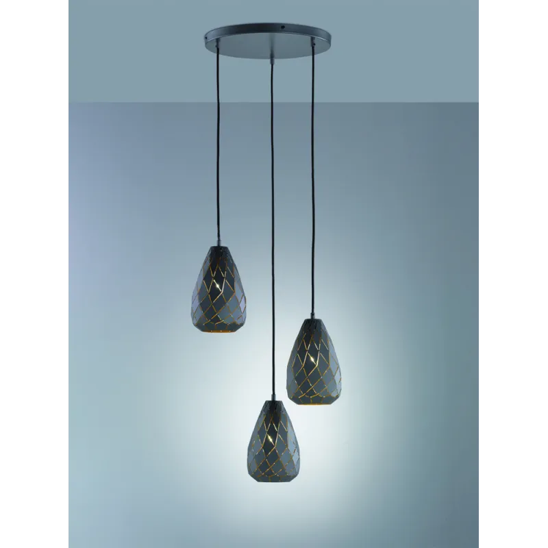 TRIO Suspension intérieur antracite ONYX - Pas cher