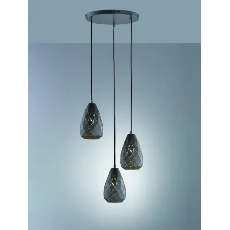 TRIO Suspension intérieur antracite ONYX - Pas cher