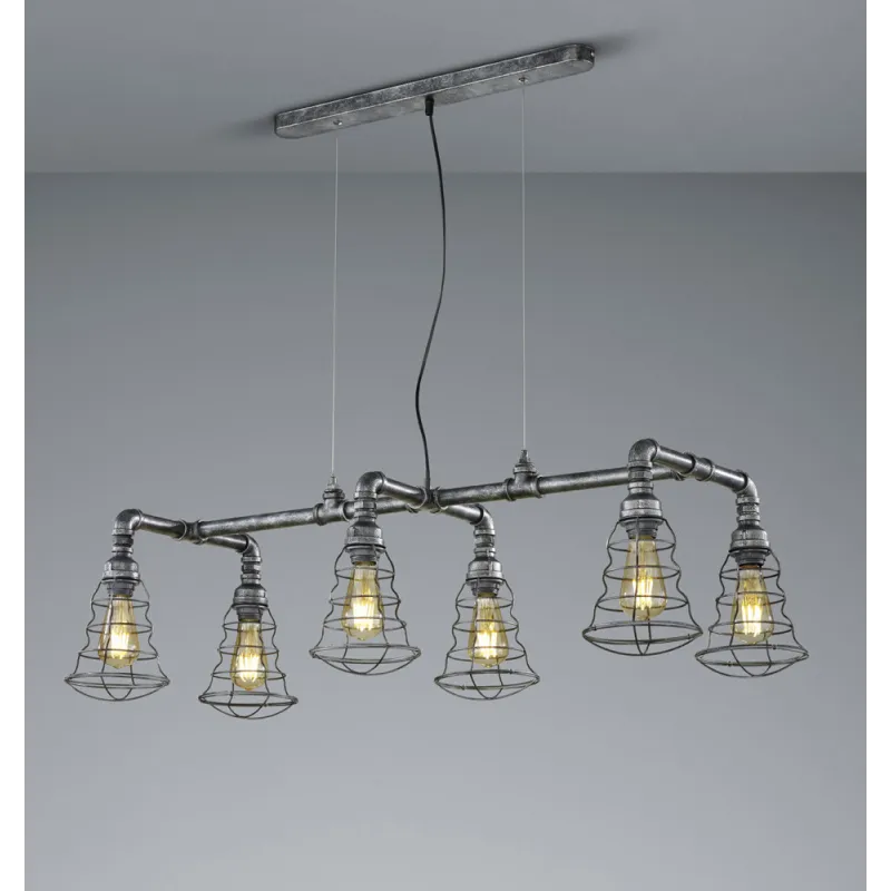 TRIO Suspension intérieur argent antique GOTHAM - Pas cher