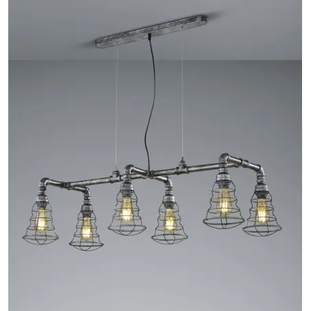TRIO Suspension intérieur argent antique GOTHAM - Pas cher