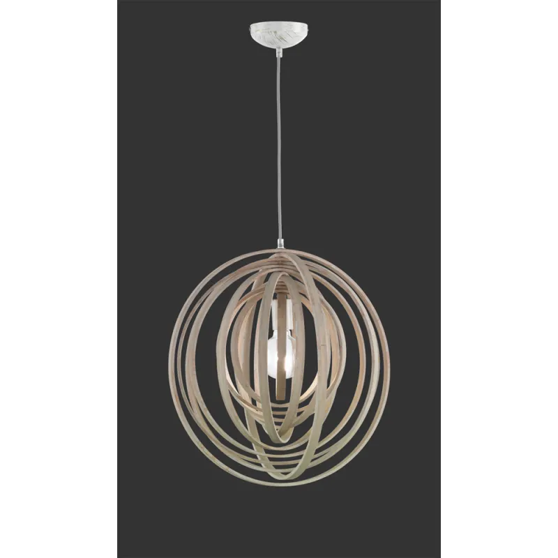 TRIO Suspension intérieur couleur bois BOOLAN - Pas cher