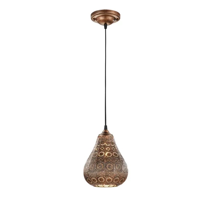 TRIO Suspension intérieur cuivre ancien JASMIN - Pas cher