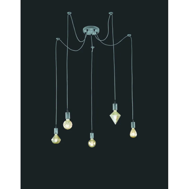 TRIO Suspension intérieur gris ancien CORD - Pas cher