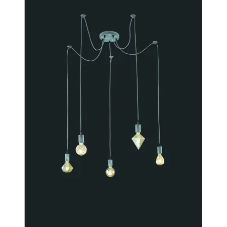 TRIO Suspension intérieur gris ancien CORD - Pas cher