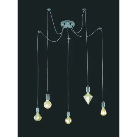 TRIO Suspension intérieur gris ancien CORD - Pas cher