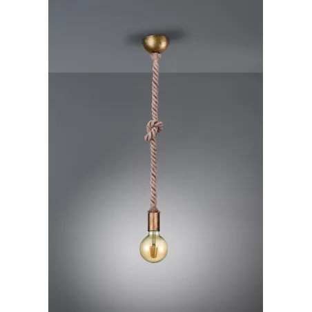 TRIO Suspension intérieur laiton fumé ROPE - Pas cher