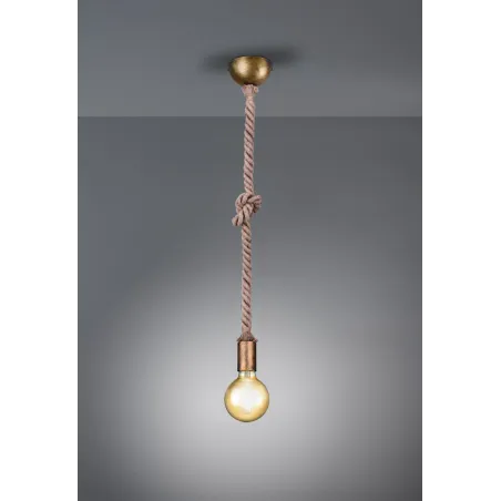 TRIO Suspension intérieur laiton fumé ROPE - Pas cher