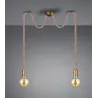 TRIO Suspension intérieur laiton fumé ROPE - Pas cher