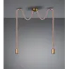 TRIO Suspension intérieur laiton fumé ROPE - Pas cher