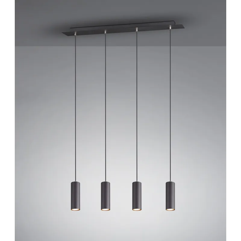 TRIO Suspension intérieur noir mat MARLEY - Pas cher