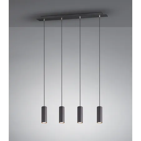 TRIO Suspension intérieur noir mat MARLEY - Pas cher