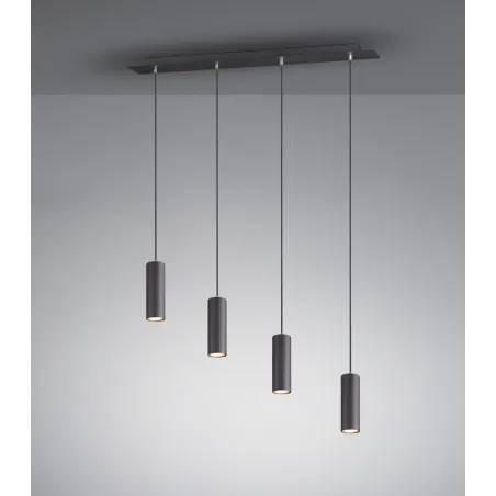 TRIO Suspension intérieur noir mat MARLEY - Pas cher