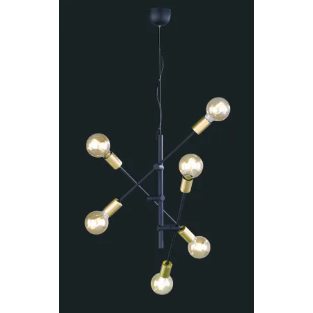 TRIO Suspension intérieur noir mat CROSS - Pas cher