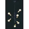 TRIO Suspension intérieur noir mat CROSS - Pas cher