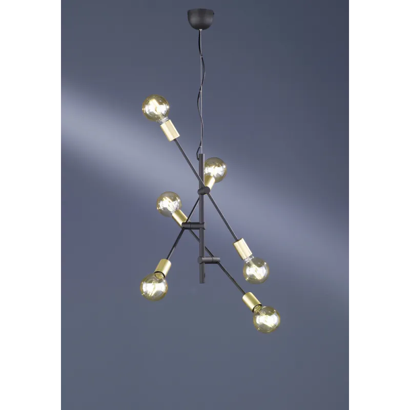 TRIO Suspension intérieur noir mat CROSS - Pas cher