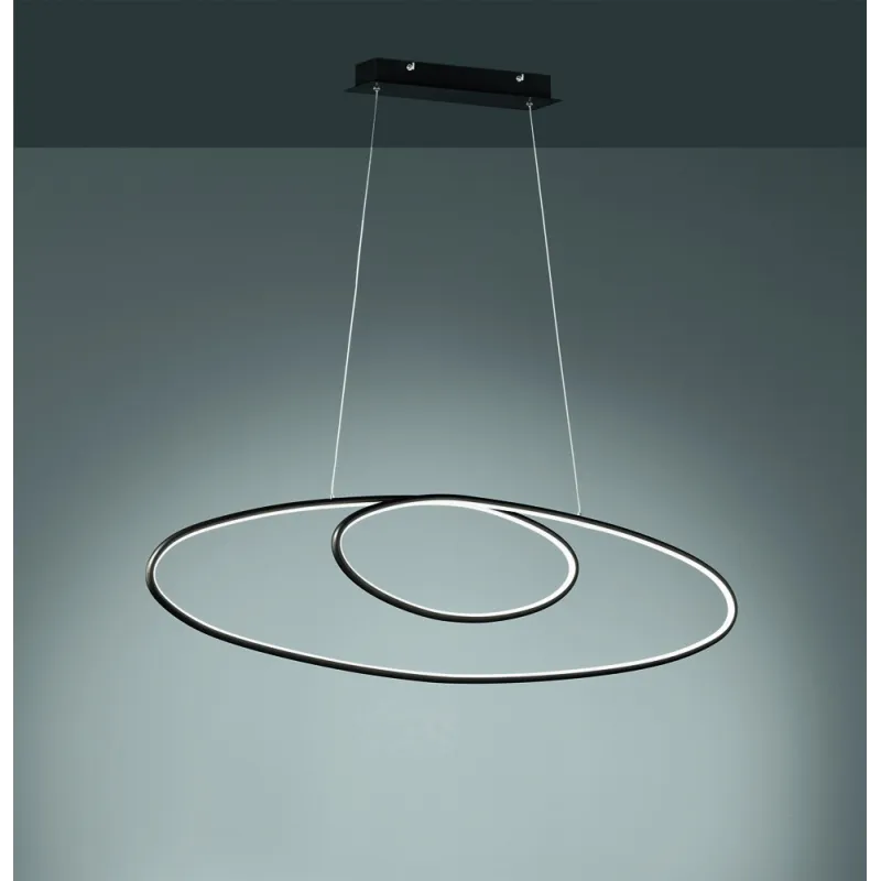 TRIO Suspension intérieur noir mat AVUS - Pas cher