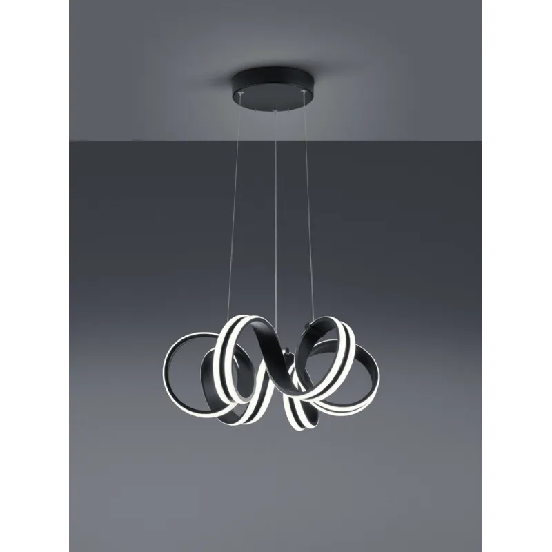 TRIO Suspension intérieur noir mat CARRERA - Pas cher