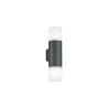 TRIO Applique extérieur antracite et blanc HOOSIC - Pas cher