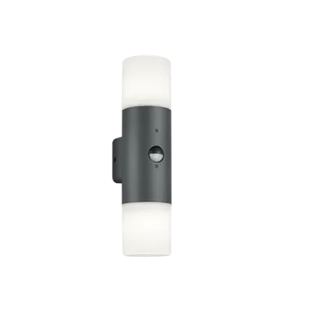 TRIO Applique extérieur antracite et blanc HOOSIC - Pas cher
