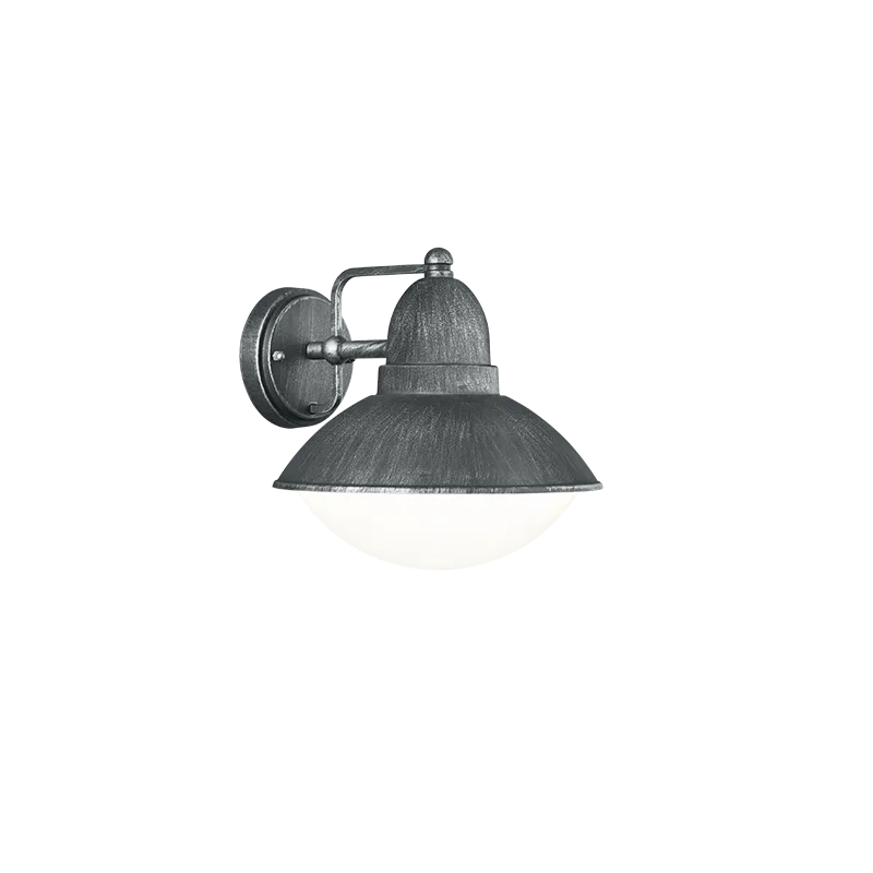 TRIO Applique extérieur argent antique et blanc AMUR - Pas cher