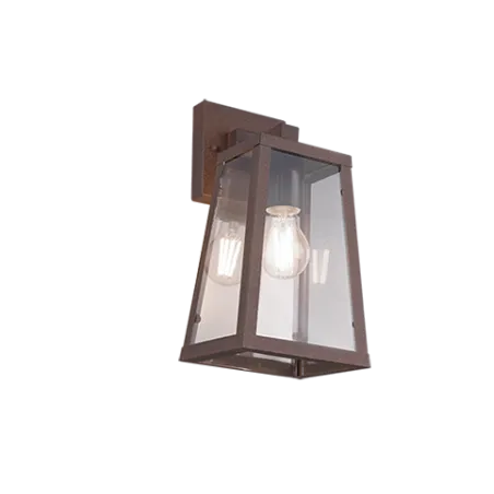 TRIO Applique extérieur rouille et transparent claire ARKANSAS - Pa...