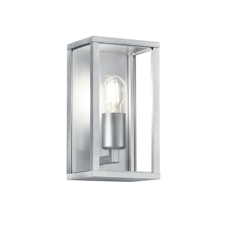 TRIO Applique extérieur zinkfarbig et transparent claire GARONNE - ...