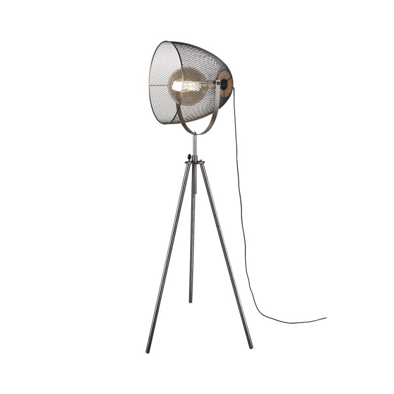 TRIO Lampadaire intérieur nickel antik IVAR - Pas cher