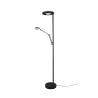 TRIO Lampadaire intérieur noir mat BARRIE - Pas cher