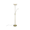 TRIO Lampadaire intérieur laiton mat et albâtre ORSON - Pas cher
