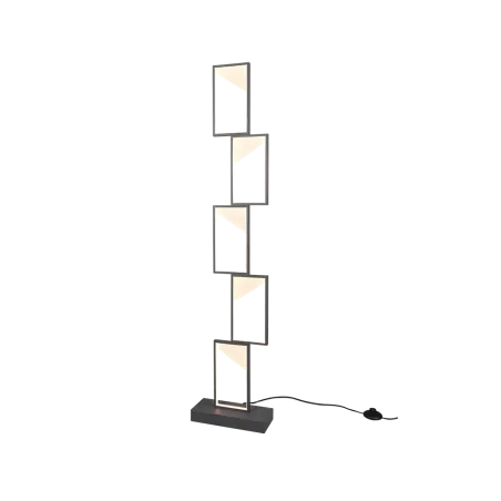 TRIO Lampadaire intérieur antracite et blanc CAFU - Pas cher
