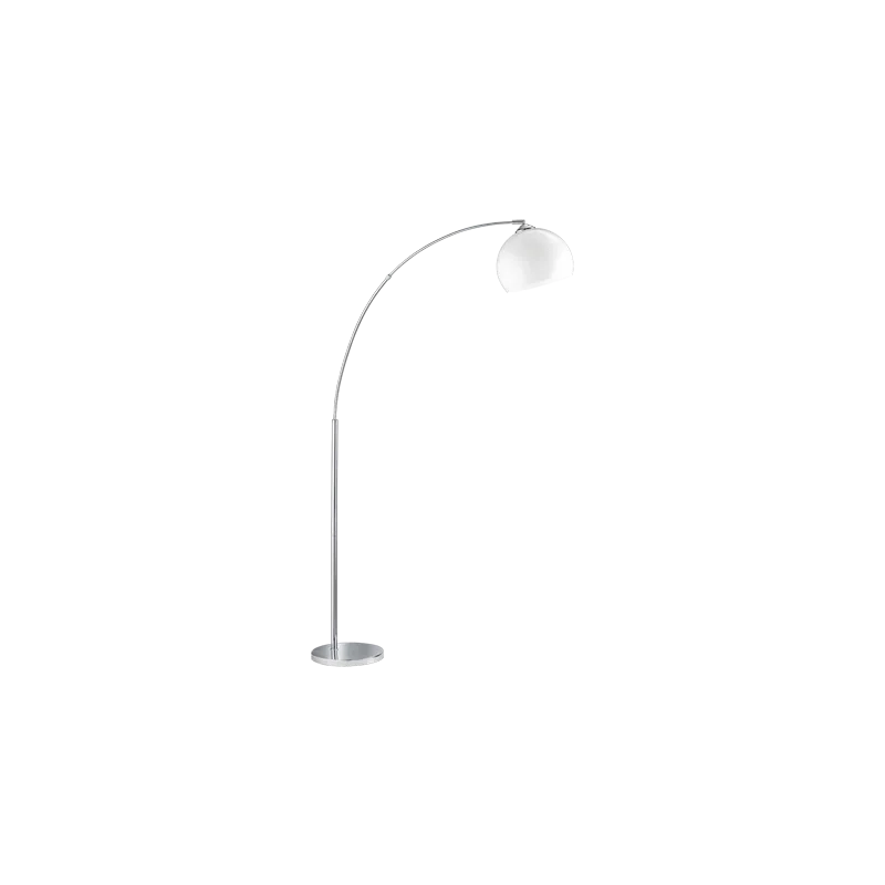 TRIO Lampadaire intérieur chrome et blanc BRASILIA - Pas cher