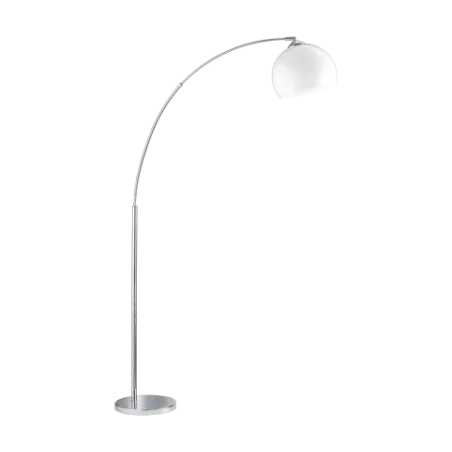 TRIO Lampadaire intérieur chrome et blanc BRASILIA - Pas cher
