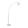 TRIO Lampadaire intérieur chrome et blanc BRASILIA - Pas cher