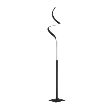 TRIO Lampadaire intérieur noir mat et blanc COURSE - Pas cher