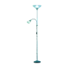 TRIO Lampadaire intérieur titane et blanc ERZWO - Pas cher