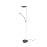 TRIO Lampadaire intérieur laiton fumé et noir BARRIE - Pas cher