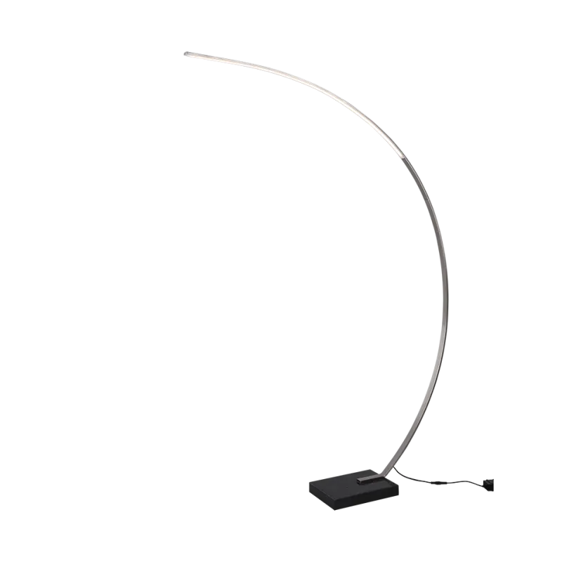 TRIO Lampadaire intérieur nickel mat et noir BANGKOK - Pas cher