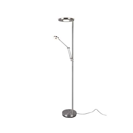 TRIO Lampadaire intérieur nickel mat et noir BARRIE - Pas cher