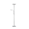 TRIO Lampadaire intérieur nickel mat et transparent claire WICKET -...