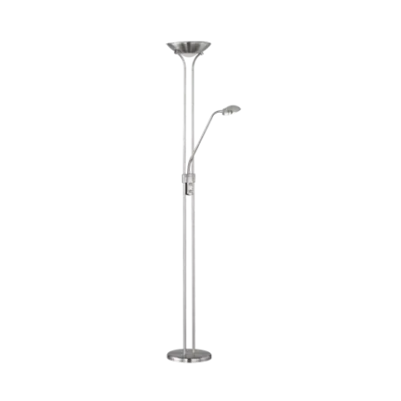 TRIO Lampadaire intérieur nickel mat SPOCK - Pas cher