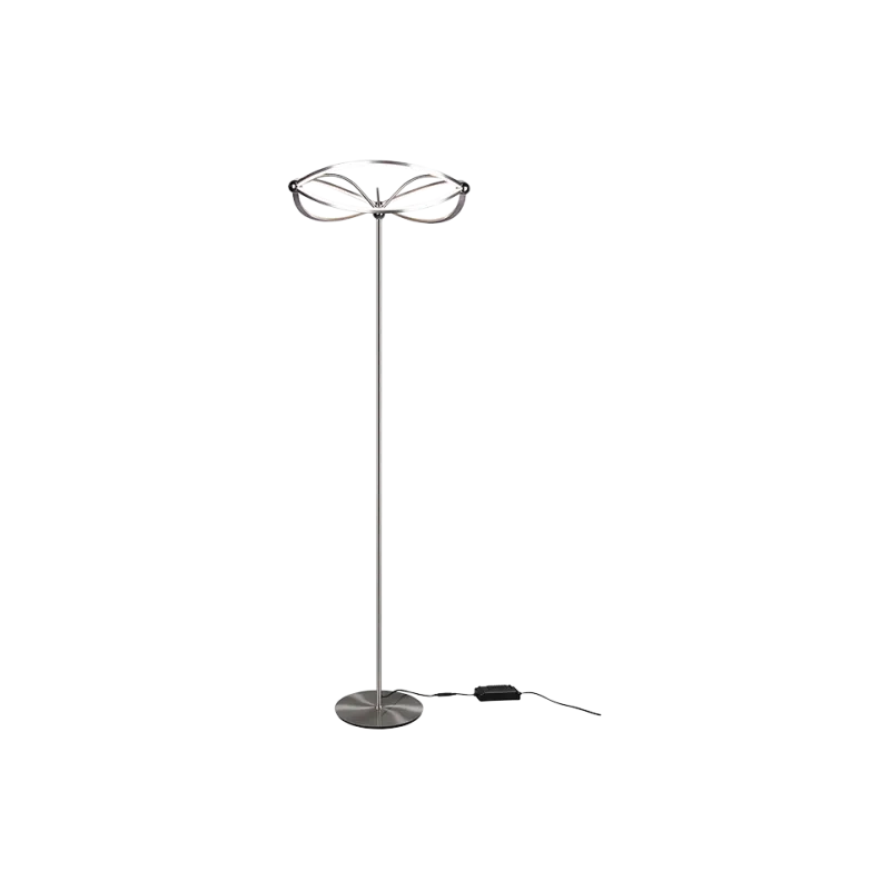 TRIO Lampadaire intérieur nickel mat CHARIVARI - Pas cher