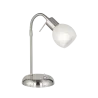 TRIO Lampe de table intérieur nickel mat et albâtre ANTIBES - Pas cher