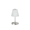 TRIO Lampe de table intérieur nickel mat et albâtre EMMY - Pas cher