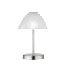 TRIO Lampe de table intérieur nickel mat et albâtre QUEEN - Pas cher