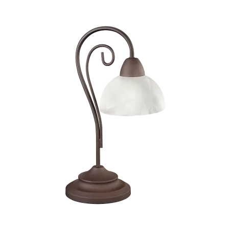 TRIO Lampe de table intérieur rouille et albâtre COUNTRY - Pas cher