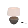 TRIO Lampe de table intérieur brun et beige LOU - Pas cher