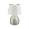 TRIO Lampe de table intérieur argent et blanc LUXOR - Pas cher