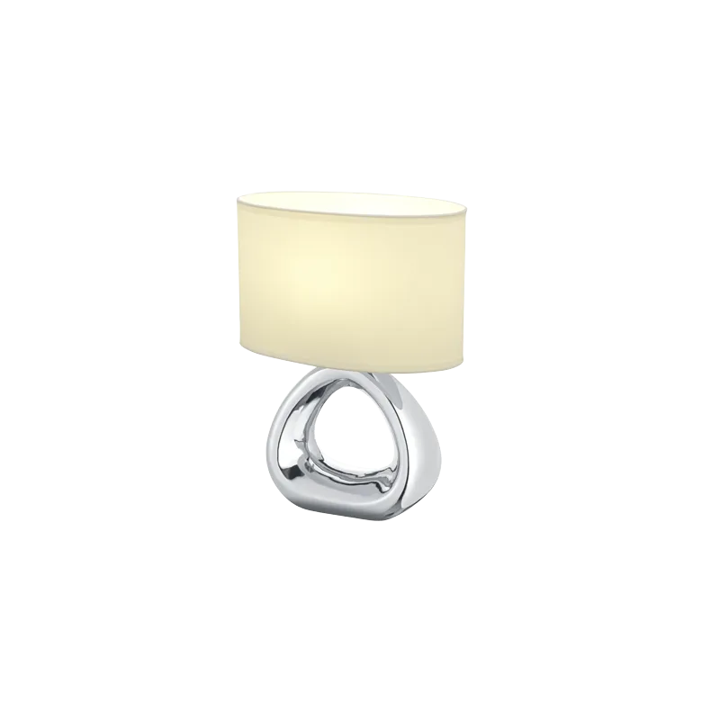 TRIO Lampe de table intérieur argent et blanc GIZEH - Pas cher